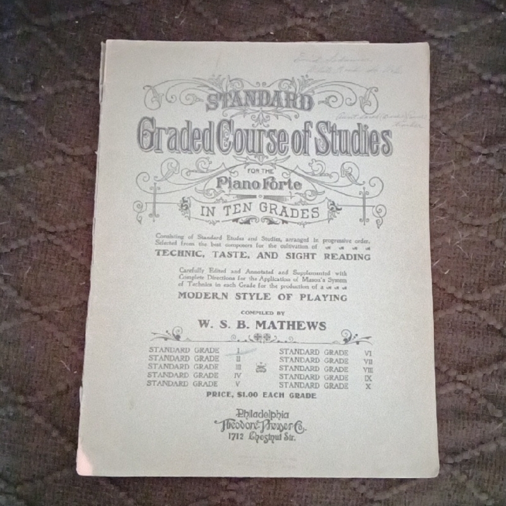 Standard Graded Course of Studies for Piano Forte - Beige Cover